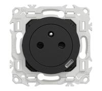 Prise courant fort Odace - Noir onyx