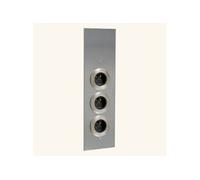 Prise cuisine ESQUINA - Bloc 3 prises inox brossé