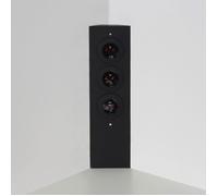 Prise cuisine ESQUINA - Bloc 3 prises Soft Touch noir