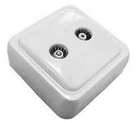 Prise d'antenne pour TV et radio EDM Onsen Blanc Surface Blanc G