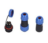 Prise d'aviation IP68 étanche sans Soudure mâle Femelle Paire connecteur 2 Broches 250 V 20A LP16