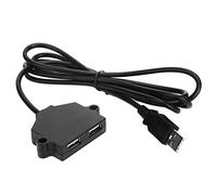 Prise de Chargement USB Double, Prise Murale 5V 1A avec Câble 1,5m, Multipurpose pour Téléphone, Tablette, Caméra - Protection Intégrée, Installation Facile, Usage Domestique et