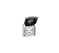 Legrand Prise de courant étanche Plexo 055706 3P+T 20A encastrable ou saillie Gris