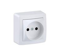Schneider Electric Prise de courant Alréa SC5SHN0262274P 2P 16A sans terre connexion rapide Blanc