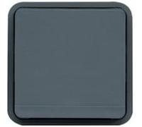 Prise De Courant 2P+T 16A Schuko Hager Cubyko Composable Grise G