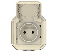Legrand Prise de courant 2P+T Plexo 069776L complet saillie étanche sable