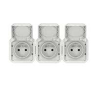 Legrand Prise de courant Plexo 069644L 3 x 2P+T horizontale blanche composable