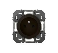 prise de courant à puits - 2p+t - noir - legrand dooxie 600537