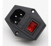 Prise de courant AC 250V 10A à 3 bornes avec porte-fusible # S018Y # 1 pièce