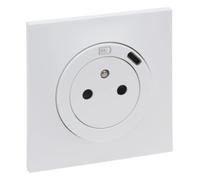 LEGRAND - Prise Electrique Murale avec Chargeur USB-C Neptune - Repiquage sur Prise 2P+T Classique - Blanc