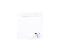 Prise de courant encastrée 16A 5P 400V blanc IP44 DESIGN 865-6V