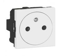 Prise de courant fort 2P+T Surface Mosaic Link - 2 modules - blanc LEGRAND