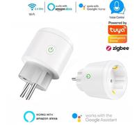 prise de courant intelligente, ue, WIFI, télécommande sans fil, minuterie, commande vocale, ignifuge, PC