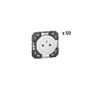 Prise de courant - Legrand - Dooxie - Lot de 50 - 16A - Blanc - Intérieur