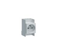 prise de courant modulaire - 2p+t - 16a - sans vis - hager sns216
