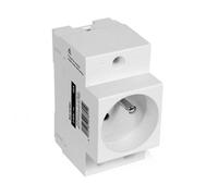 Prise de courant modulaire 2P+T 10/16A gris DEBFLEX