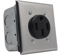 Prise de courant NEMA 14-50R 50A, prise à 4 pôles pour la recharge des véhicules électriques de camping, montage en surface ou encastré