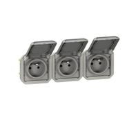 Prise de courant - Plexo - 3x2P+T - Horizontale - Étanche - 16A 250V IP55