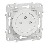 Schneider Electric Prise de courant Odace S520052 2P+T affleurante blanc