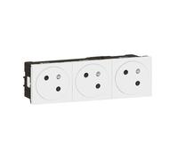 Prise de courant surface 2P+T MOSAIC raccordement latéral 6 modules LEGRAND 077143L