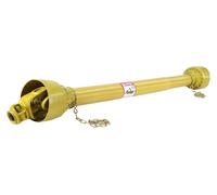 Prise de force pour tracteur - Arbre de transmission - 3,5 cm, 6 dents - Extrémités rondes - Pour tondeuses rotatives et broyeurs - Longueur : 110–160 cm
