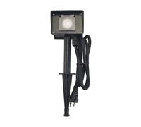 Prise de jardin avec minuterie avec piquet de terre Perel EG2WTM noir, vert