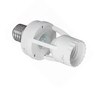 Prise de Lumière avec Capteur de Mouvement, Temps de Retard Réglable pour Escaliers, Porche, avec Capteur Infrarouge, Adaptateur de Lumière E27 pour Usage Intérieur