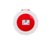 Prise de panneau 32A 5P 400V /75x75/ rouge IP67 POWER TWIST 3252-6
