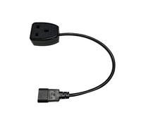 Prise de Sortie IEC320 C14 Vers UK BS1363A, Prise Mâle IEC C14 Vers Prise Femelle UK 3Pin Câble Adaptateur Secteur pour PDU UPS (1.8M)
