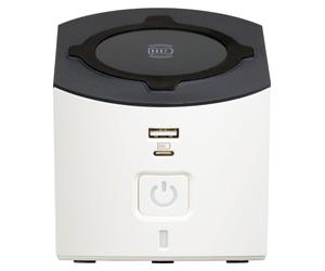 Prise de table BTICINO S3714DBUW, 5 prises, chargeur sans fil 15 W, USB A