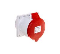 Prise de table droite 5P 32A 400V rouge IP44 3451 ProTOP