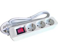 Prise de table PROT PTSDS 3w triple avec interrupteur blanc