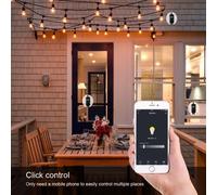 Prise de télécommande WiFi LED, fonctionne avec Alexa Google Home, commande vocale, prise intelligente pour changement de lumières, variateur, minuterie
