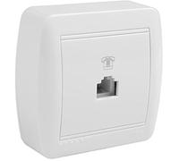 Prise de téléphone - SOLERA - Mural mur84u - Blanc - Rectangulaire - Electrique