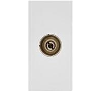Prise de télévision par câble - Maclean MCE726W - murale -modulaire - sans cadre - encastrée - Prise TV - blanc Blanc G