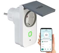 Prise dextérieur connectée SF-560.avs avec wattmètre et commandes vocales [Luminea Home Control]