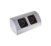 Prise double meuble avec/u 16A IP20 OR-AE-1303/G