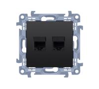 Prise double ordinateur RJ45 catégorie Simon 10 C62E.01/49