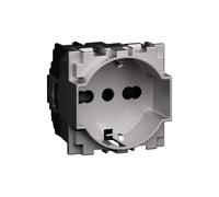 Prise double P40 2P T 16 A, 2 modules BTicino Living Now KS4140A16