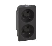 Prise double S500 avec/u 16A sans Simon Connect 50000458-038