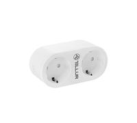 Prise double Tellur WiFi AC, lecture d'énergie, 16A, 2400W