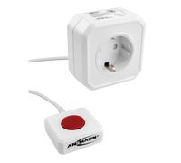 Prise électrique - ANSMANN - AES3.2 ZéroWatt - Économie d'énergie - Interrupteur - Blanc