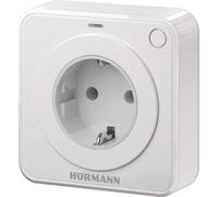 Prise électrique Funk FES 1-1 BS, 2500 W, avec télécommande, de couleur blanche