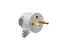 Prise electrique male - Fiche electrique - Prise male - Prise male 220 V - Fiche male - Fiche electrique male - DEBFLEX - Fiche mâle 2P 16 à latérale portefeuille - Gris 713360