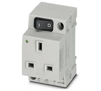 Prise électrique Phoenix Contact EO-G/UT/SH/LED/S gris (L x l x H) 60 x 45 x 75 mm