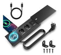 Prise encastrable escamotable avec couvercle - 2 prises - Multiprise encastrable USB C PD - Prise de table - Prise de table - Prise encastrée - Pour bureau, cuisine, bureau, table de canapé, table de