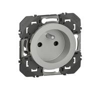 Prise encastrable Legrand Dooxie prise de courant 2P+T 16A Connexion rapide 2,5mm² Argent