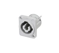Prise encastrable PowerOut Neutrik NAC3MPXXB, gris