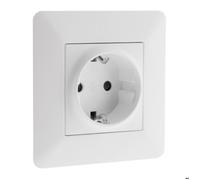 Prise encastrable Schuko 16A - Blanc - Artezo - Zenitech