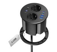 Prise encastrée avec 2 prises Schuko et 4 ports USB